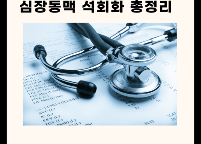 전문의의 설명이 담긴 심장동맥 석회화 - 5가지 원인과 초기증상 및 추천 식단 2가지