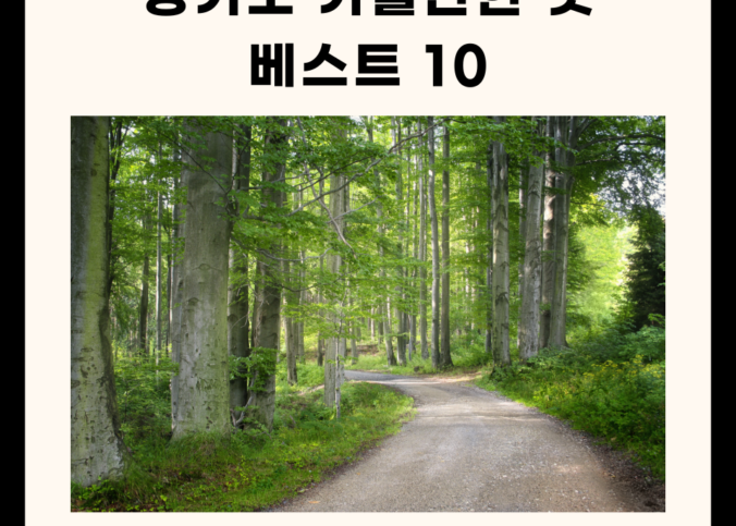 경기도 가볼만한 곳 베스트 10