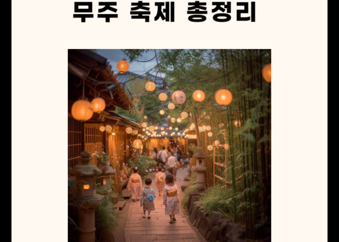 무주 5가지 축제 총정리 !