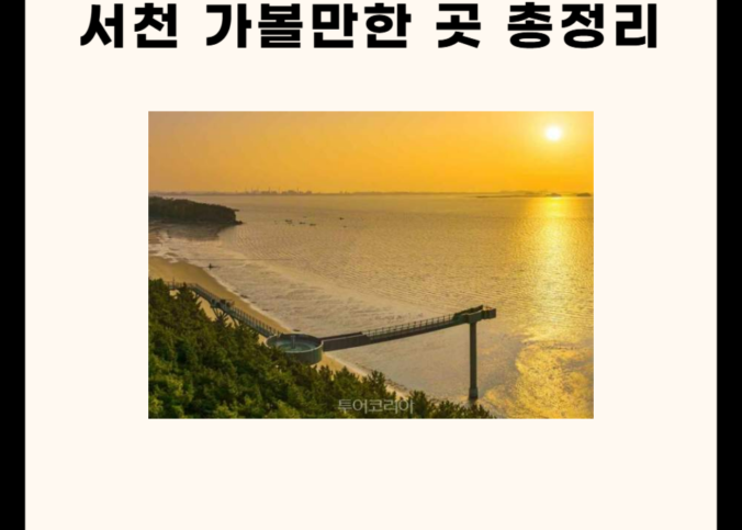 서천 가볼만한 곳 총정리 5
