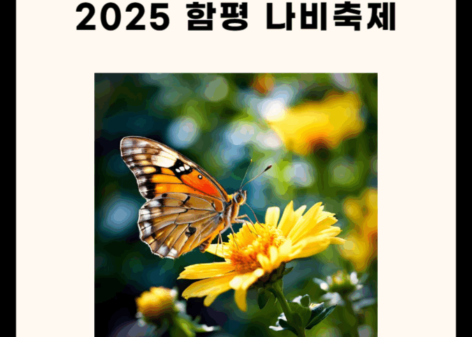 2025 함평 나비 축제 관련 총정리