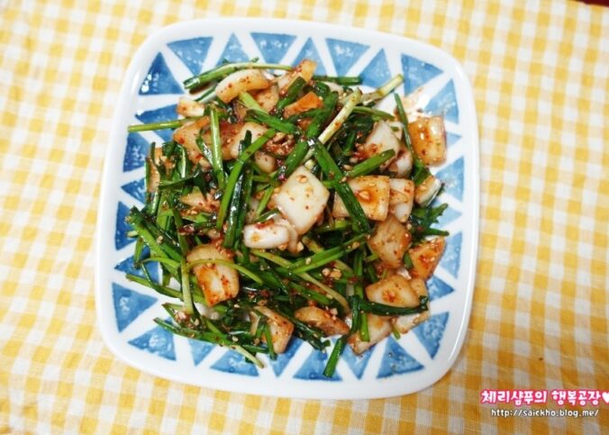 부추양파무침 레시피 · 이국주 부추무침 황금 레시피